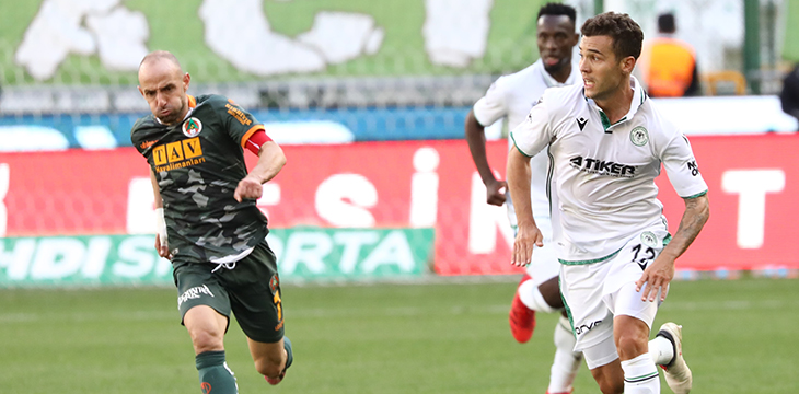 İttifak Holding Konyaspor’umuz 8. haftada A. Alanyaspor ile 1-1 berabere kaldı