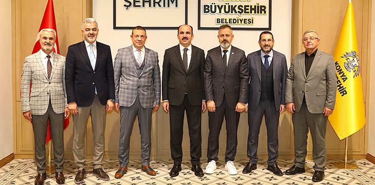 Başkanımız Ömer Korkmaz ve yönetim kurulu üyelerimiz Büyükşehir Belediye Başkanımız Uğur İbrahim Altay'ı ziyaret etti