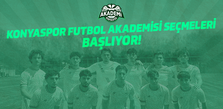 Konyaspor Akademi Yetenek Seçmeleri Başlıyor